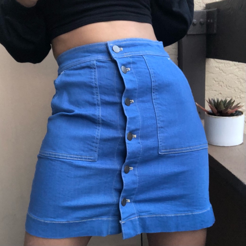 American Apparel The Denim Pocket Skirt